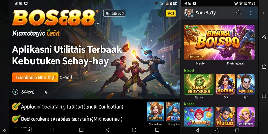 Tampilan antarmuka modern dan fitur lengkap BOS88.