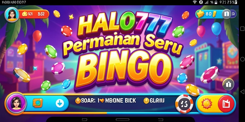 Tampilan permainan Bingo yang seru dan interaktif di HALO777.