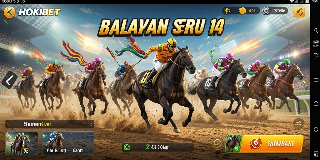 Tampilan gameplay seru di HOKIBET dengan adrenalin tinggi.