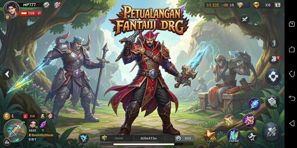 Tampilan screenshot gameplay HP777 yang menunjukkan aksi seru di dunia RPG.