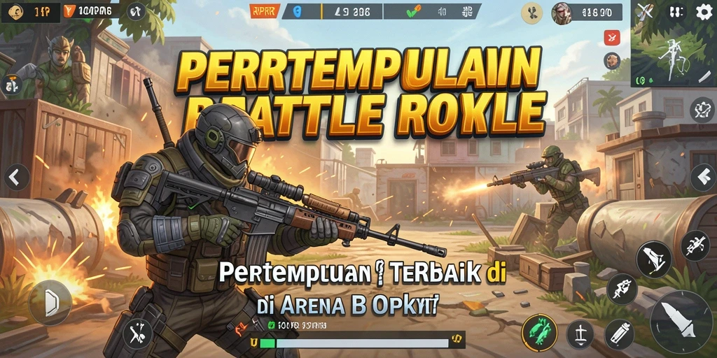 Tampilan gameplay RPRR yang intens dan menarik di arena Battle Royale.
