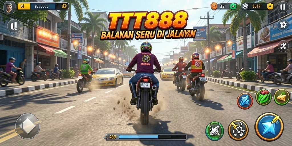 Gameplay balapan yang mendebarkan dalam TTT888.