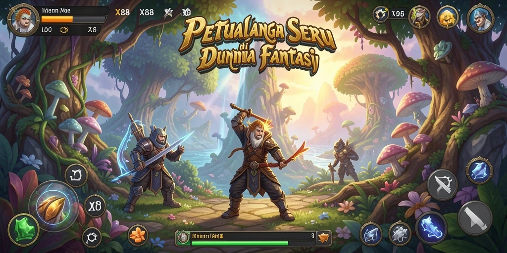 Tampilan gameplay X88 yang seru dan penuh petualangan.